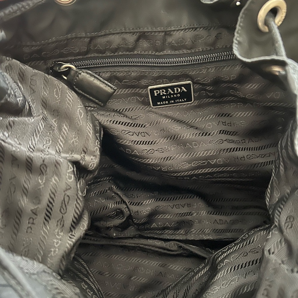 Authentic Prada are-Nylon Drawstring Backpack - Picture 5 of 10